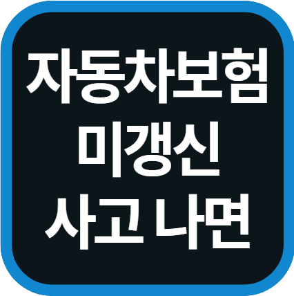 자동차보험 갱신 안하면